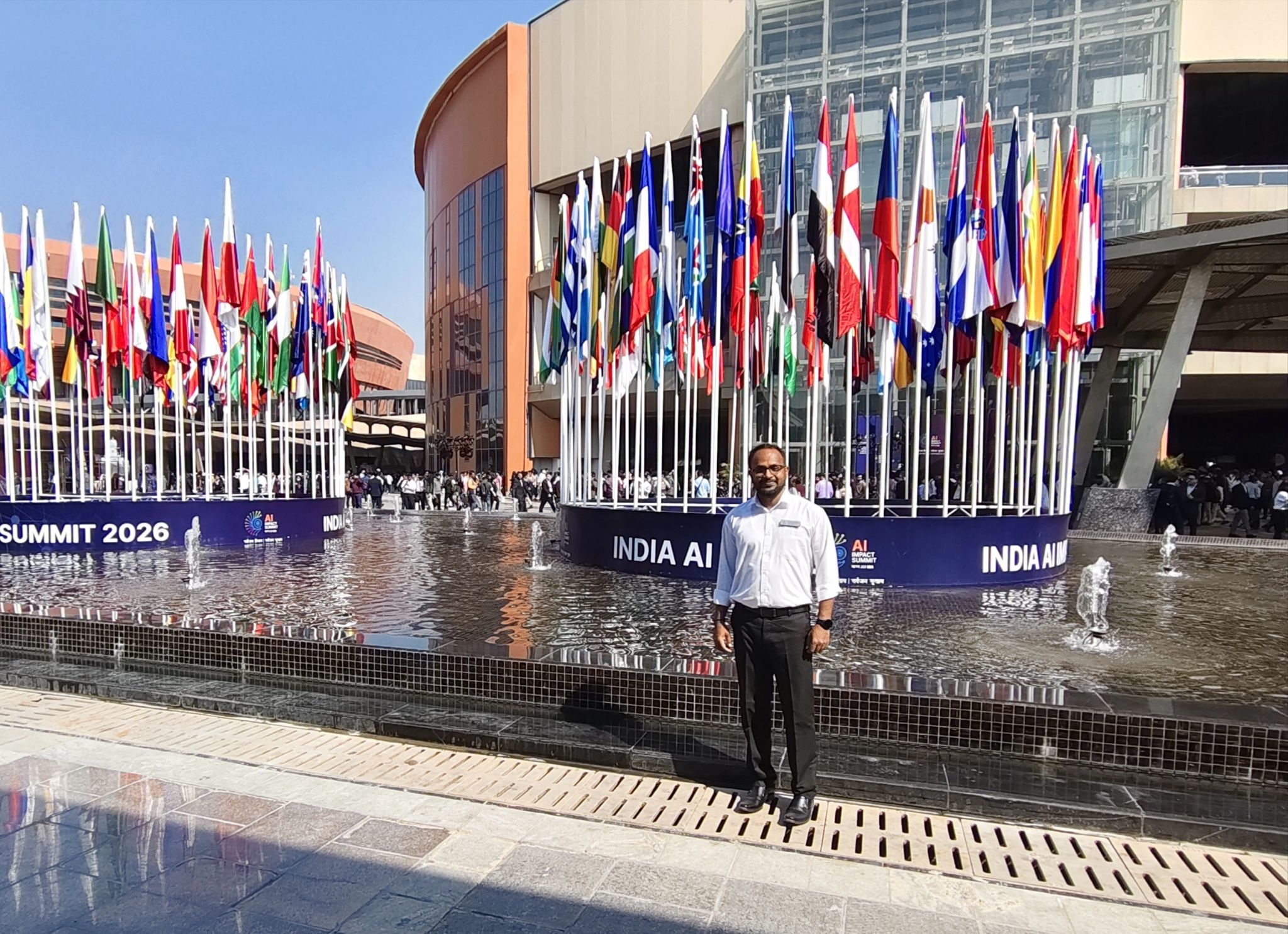 At the India AI Impact Summit 2026 in New Delhi